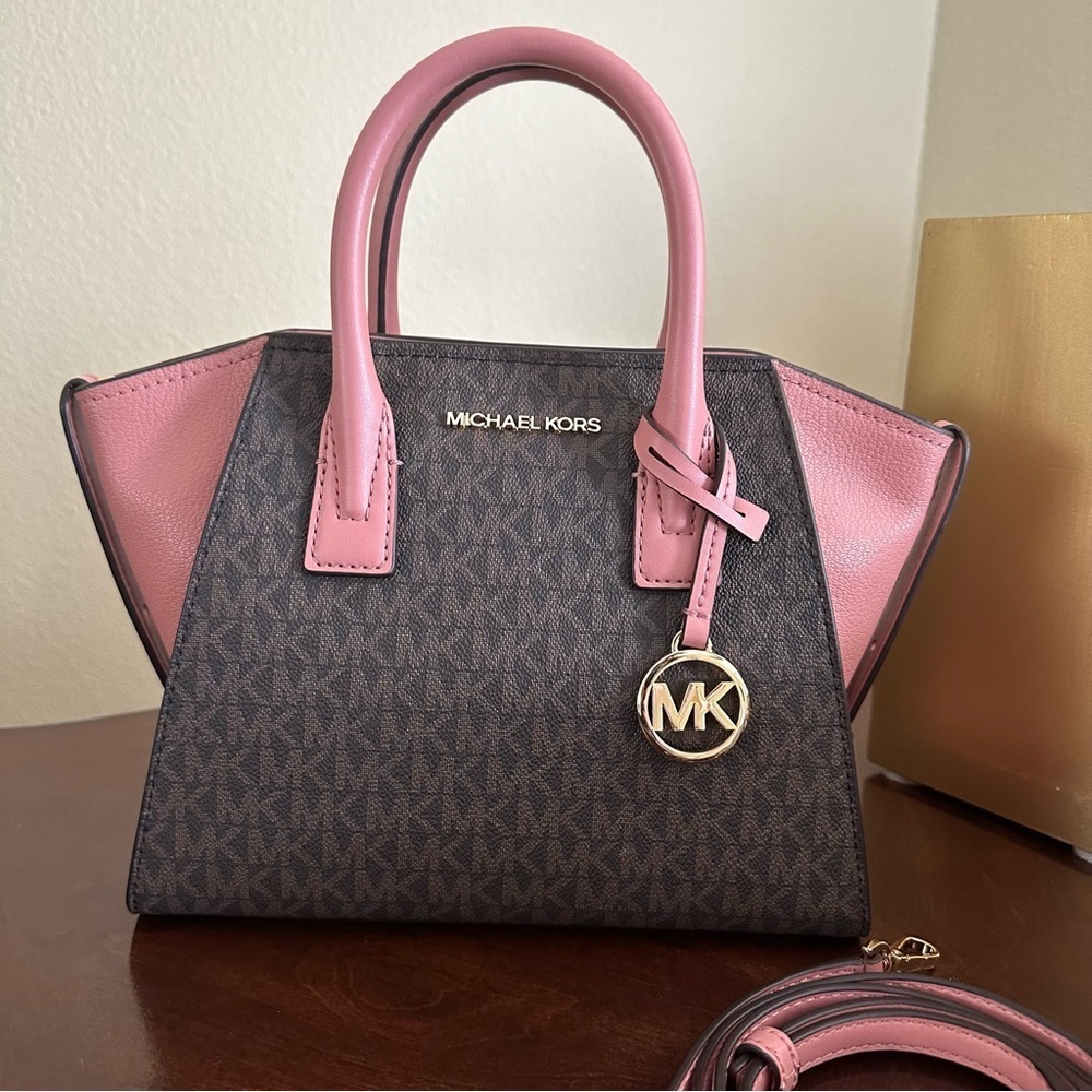 New Michael  Kors Avril small satchel bag - Picture 8 of 14